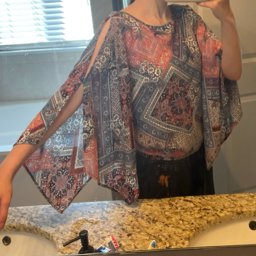 Beautiful flutter sleeve top